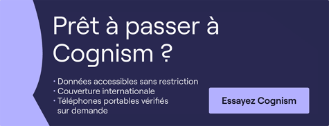 Remplissez pipeline avec Cognism Démo